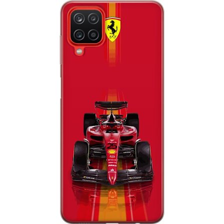 Yhteensopiva Puhelinkuori Samsung Samsung Galaxy A12 Ferrari Formula 1 -auto ikonisessa punaisessa muotoilussa urheilullisella tarkkuudella