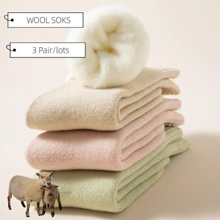 Winter Thick Warm Women s Wool Socks In Harajuku Retro Style With Long Cashmere Socks To Prevent Cold Fashionable Snow Socks