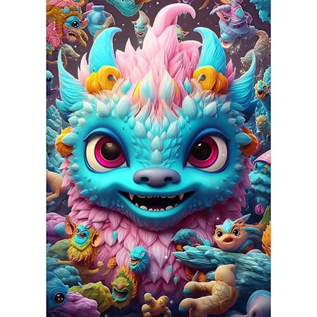 5D Diamantmaleri 30x40cm Drage K