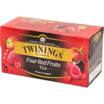 TE TWININGS 4 FRUKTER 25-PACK