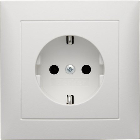 Hager 47229909 Stikkontakt 16 A, jordet, Strømbrytere & vegguttak