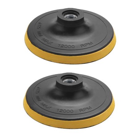 2X Poleringspute Bakplate Slipepute M14 for Poleringsmaskin K1 Gjengediameter: 125M