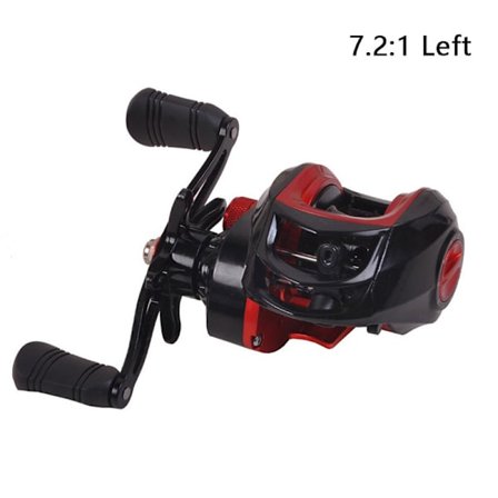 Senaste versionen Baitcast-rulle med 19BB 8.1:1 Gear Ratio High Sp Red 7.2:1 Left