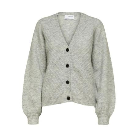 Selected Femme, Cardigans Grijs, Dames, Maat:L,polyester
