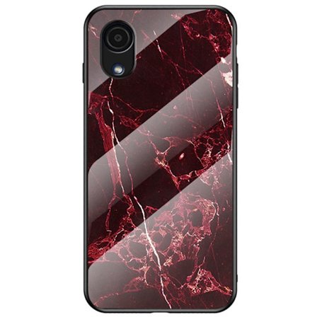 Fantasy Marble Samsung Galaxy A03 Core Suojakuori - Blood Punainen Marble