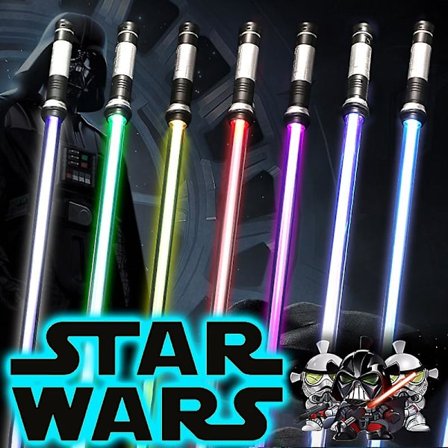 Varastossa, Kuuma Myynti - Tähtien Sota - Valosaber - Lapsen Ääni - Cosplay/Valosaber Led Vilkkuva Monivärinen Leikki/Lapsen Laser Force Awakens