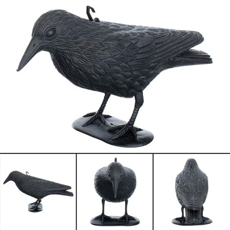[NT] Trädgårdsdekoration Lockbete Kråka Trädgårdsdekoration Simulering Rolig Slitstark Liten Gårdsdekoration