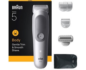 Braun-Styler BG 5550 Gentle Grey-Vanntett kroppstrimmer med lang batteritid-Personal care - men-Kroppshårtrimmere