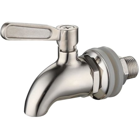 Rustfritt Stål Fatkran, Eddikkran, Drikkedispenser, Vin- eller Ølfatkran (16mm)