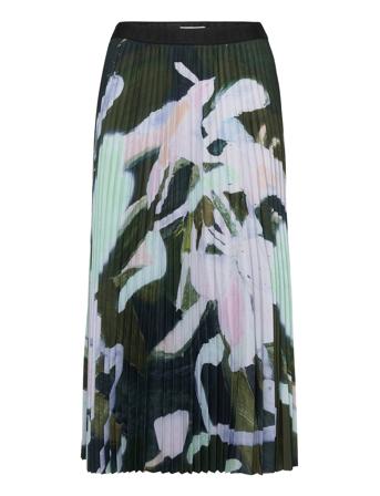 Charming Skirts Pleated Skirts Grønn Munthe*Betinget Tilbud