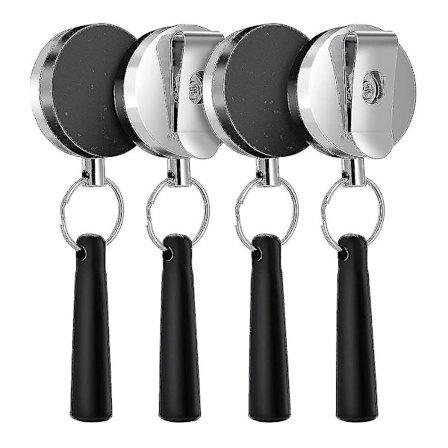 4-pakks tungt uttrekkbar penn- og blyant holder for markører og snekkerblyanter, strekkbar sil