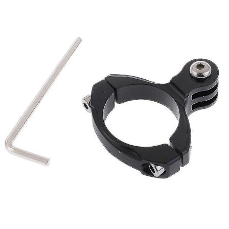 Sykkel Motorsykkel Aluminium Styre Adapter Feste For Gopro 2 3 Hd Action Kamera Diameter 30 Mm - 31.8 Mm (2 stk, svart)