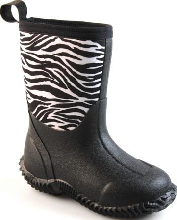 Vincent Kids Zebra Children Neoprene boots Black 24