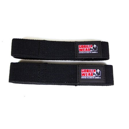 Lifting Straps & greb Gorilla Wear Gear Lifting Straps Sort - Bodyman.dk