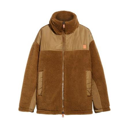 Max Mara Weekend Faux Fur Shearling Jakke Brun, Dame