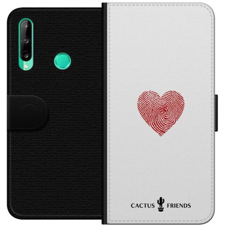Yhteensopiva Lompakkokotelo Huawei Huawei P40 lite E Cactus and Friends - Fingerprint Love