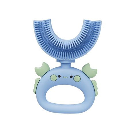 Circular Hand Grip U-formad silikontandborste för barn