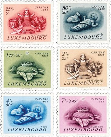 Luxembourg 1955 - Postfrisk - MICHEL 541-46