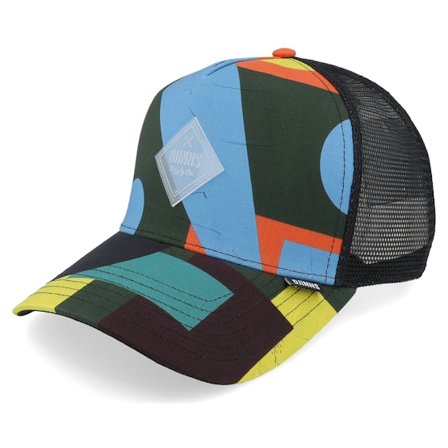 Djinns - Multi trucker Cap - Hft Cap Geometric Dark A-Frame Trucker @ Hatstore