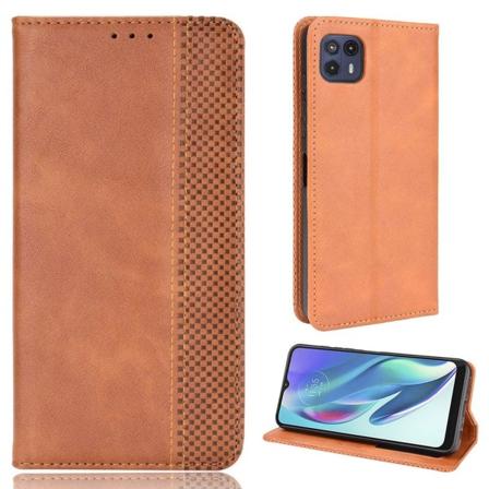 Bofink Vintage Motorola Moto G50 5G Læder Etui - Brun Brown