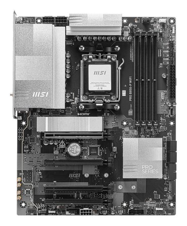 MSI PRO B850-P WIFI Hovedkort AM5, B850, DDR5, 1x PCIe 5.0, 3x M.2