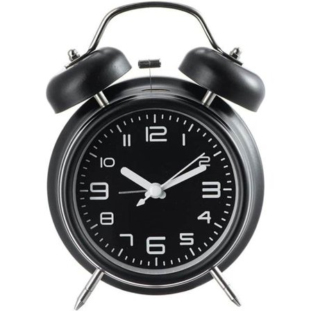 Superhøy vekkerklokke for voksne som sover tungt, stille uten tikking