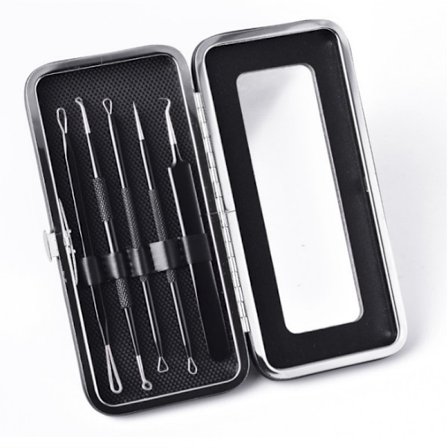 5 Pack Blackhead Remover Akne Needle Tools Kit