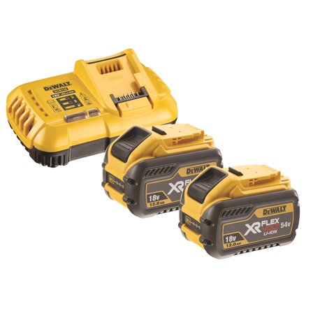Dewalt DCB118Y2T-QW Latauspaketti 54/18 V, 12 Ah, Koneiden tarvikkeet & käyttöosat