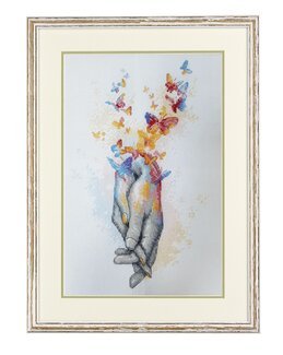 Broderipakke Bilde Kjærlighet i luften - Riolis