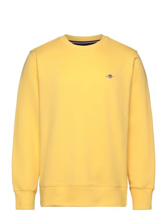 Reg Shield C-Neck Sweat Tops Sweatshirts & Hoodies Sweatshirts Yellow GANT