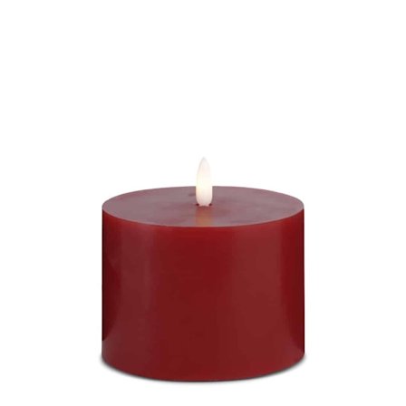 LED-ljus - 1 st. - ø10 x 10 cm - m/3D-låga - (flera färger)