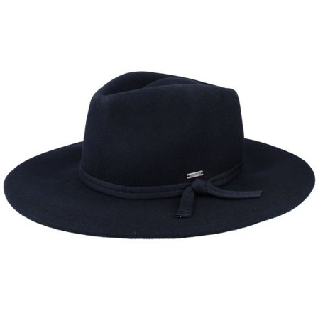 Brixton - Svart traveler Hatt - Joanna Packable Hat Black Fedora @ Hatstore