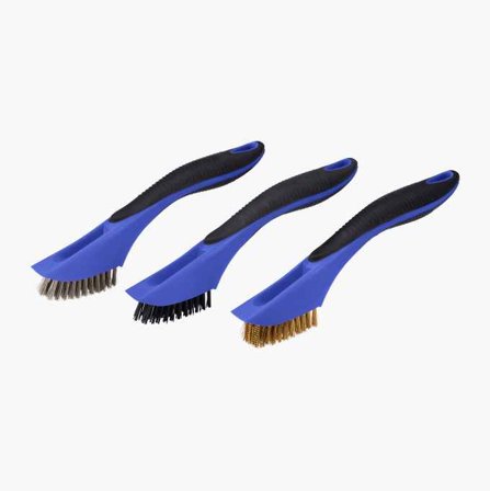 Stålborstsats 3 st.
