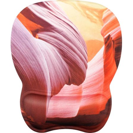 Ergonomisk musmatta med handledsstöd i minnesskum, bekväm datormusmatta för bärbar dator, smärtlindring för handleden