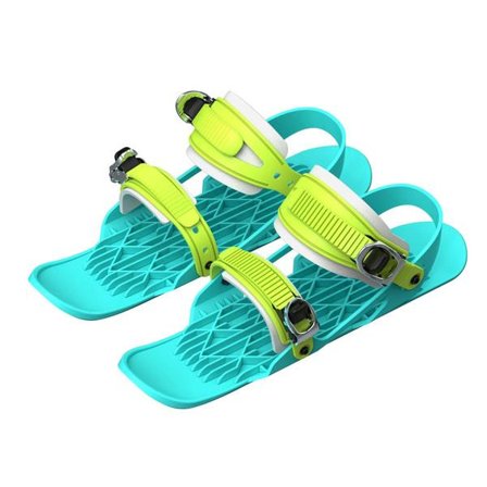 Mini sneski-skøjter - korte Snowblades unisex vinter udendørs sport sneski-skøjter - fluorescerende blå tredje generations skisko [voksenmodeller]{TL}