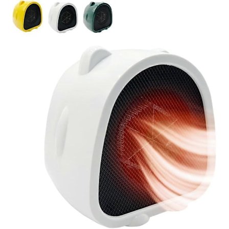 500W Varmeblæser, Elektrisk Keramisk Radiator, Bærbar PTC Varmeblæser, Keramisk Elektrisk Varmeapparat, Overophedningsbeskyttelse, til en