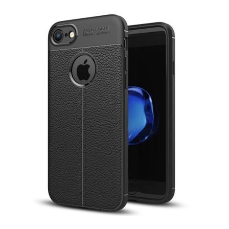Iphone Se (2020 & 2022) Stöttåligt & Stötdämpande Skal Leatherba Svart