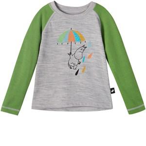 Reima Gray Melange Moomin Tindra T-Shirt - Tops - 110 CM - Grey