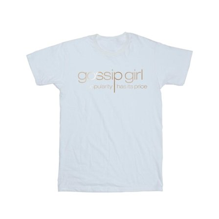 Gossip Girl Dam/Damer Guld Logo Bomull Boyfriend T-Shirt L