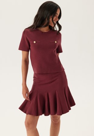 VERO MODA - Vmkristin Skirt - Syrah - Kläder - - Bubbleroom