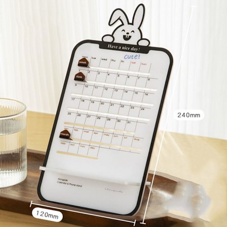 Sliding Desk Calendar Schemaplanerare WHITE RABBIT RABBIT
