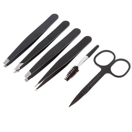 6 stk./sæt øjenbryn pincet rustfrit stål spids/skrå spids/flad spids hårfjerning makeup værktøjer øjenbryn tilbehør