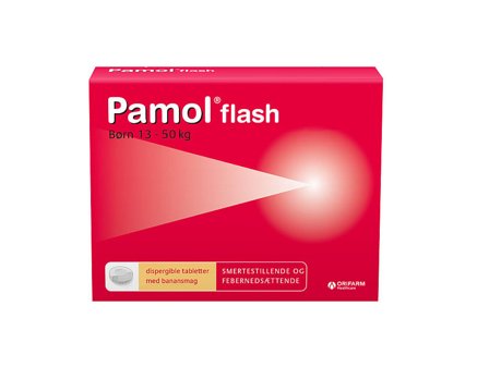 Pamol Flash Smeltetabletter 250 mg 12 stk, Medicin & Pleje, Smerter & Feber, Hovedpine