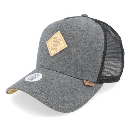 Djinns - Gris trucker Gorra - Hft Cap Jersey Patch Charcoal Heather/Black Trucker @ Hatstore
