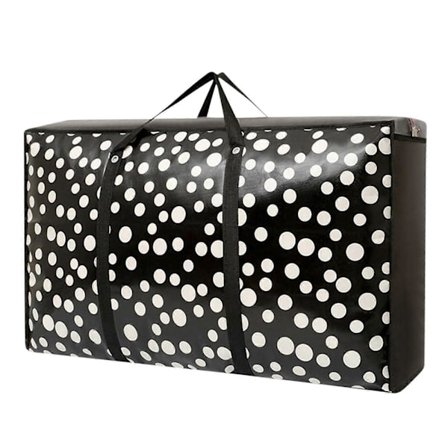 Ekstra store genanvendelige opbevaringsposer med stærke håndtag og lynlåse, kraftig vaskbar flyttepose, skab, organizer til under sengen til sengetøj,