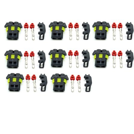 HB3 9005 / HB4 9006 AMP kontakt hane universal 8-pack