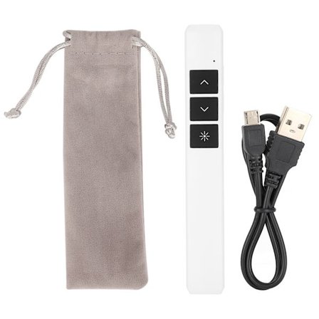 PP932 Trådløs pegepind PPT sidevender pen laser præsentation USB fjernbetjening præsentation penHvid