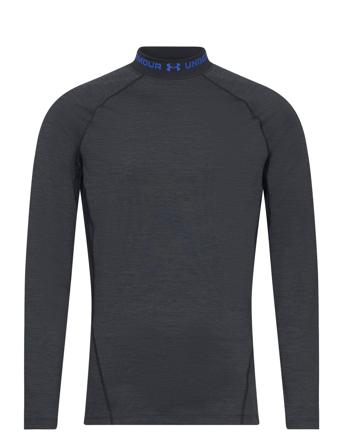Ua Coldgear Twist Mock Sport T-shirts Long-sleeved Black Under Armour