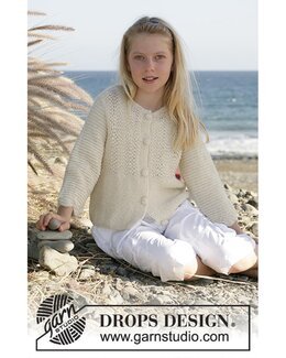 Strikkeoppskrift Barnejakke - Drops Design