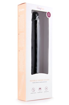 Kjøp Silicone Double Ended Dildo Black 30 cm - Dobbeldildo | God pris
